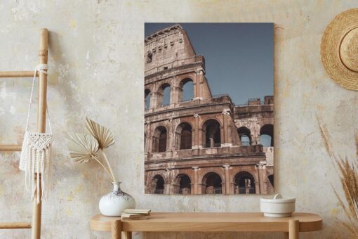 Poster Architektur Des Kolosseums Vor Blauem Himmel