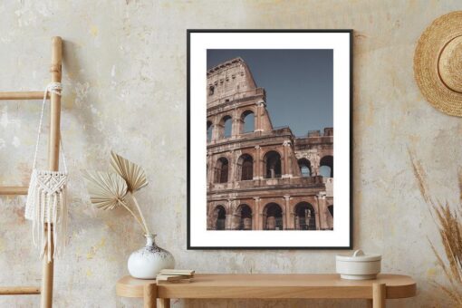 Poster Architektur Des Kolosseums Vor Blauem Himmel