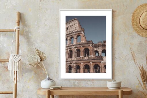 Poster Architektur Des Kolosseums Vor Blauem Himmel
