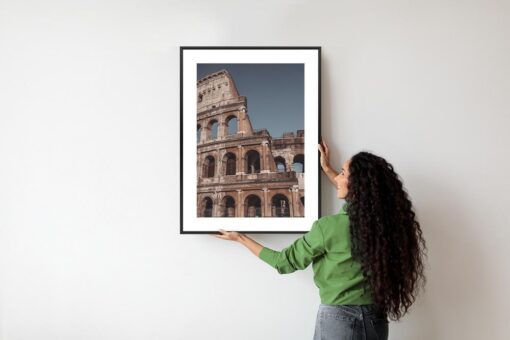 Poster Architektur Des Kolosseums Vor Blauem Himmel