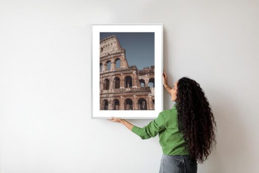 Poster Architektur Des Kolosseums Vor Blauem Himmel