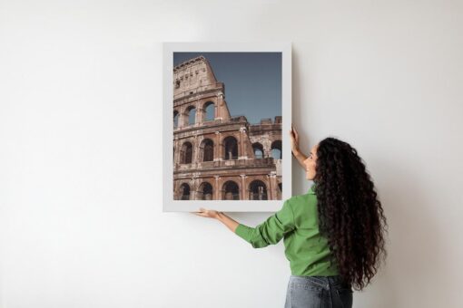 Poster Architektur Des Kolosseums Vor Blauem Himmel