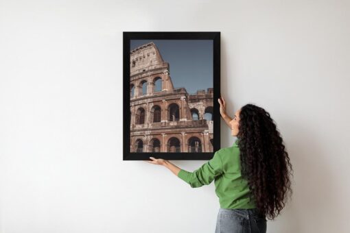 Poster Architektur Des Kolosseums Vor Blauem Himmel