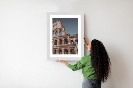 Poster Architektur Des Kolosseums Vor Blauem Himmel