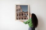 Poster Architektur Des Kolosseums Vor Blauem Himmel
