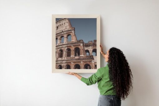 Poster Architektur Des Kolosseums Vor Blauem Himmel