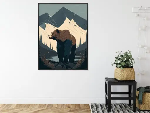 Poster Bär In Den Bergen In Der Abbildung