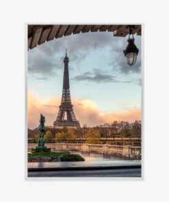 Poster Blick Auf Den Eiffelturm Von Der Bir-Hakeim-Brücke