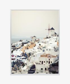Poster Blick Auf Die Stadt Oia Auf Santorini