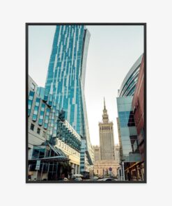 Poster Blick Auf Wolkenkratzer Und Den Kulturpalast In Warschau