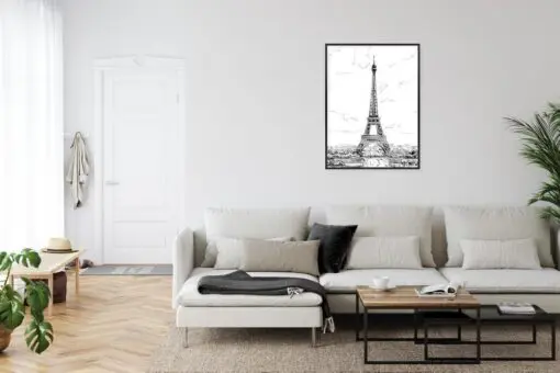 Poster Eiffelturm - Skizze