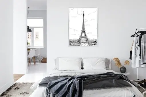 Poster Eiffelturm - Skizze