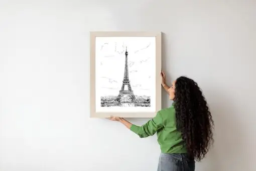 Poster Eiffelturm - Skizze