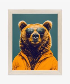 Poster Ein Bär In Einem Gelben Hemd