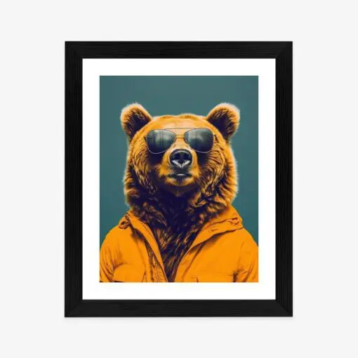 Poster Ein Bär In Einem Gelben Hemd