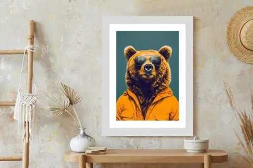 Poster Ein Bär In Einem Gelben Hemd