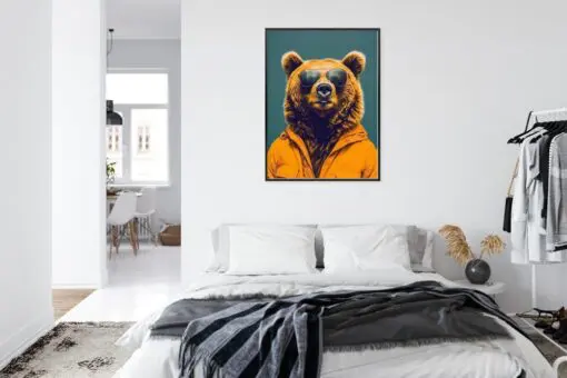 Poster Ein Bär In Einem Gelben Hemd