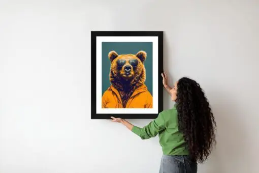 Poster Ein Bär In Einem Gelben Hemd