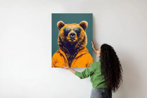 Poster Ein Bär In Einem Gelben Hemd