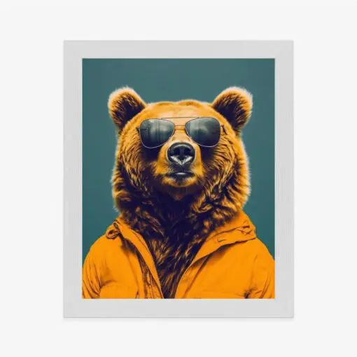 Poster Ein Bär In Einem Gelben Hemd