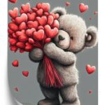 Poster Ein Bär Mit Herzen