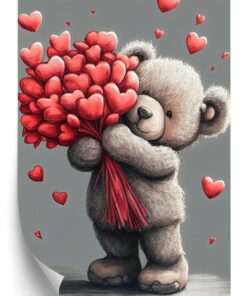 Poster Ein Bär Mit Herzen