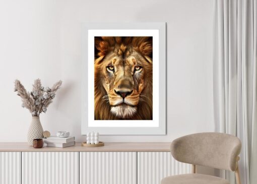Poster Ein Majestätischer Löwe Im Porträt