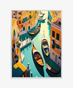 Poster Eine Gondelfahrt Entlang Der Venezianischen Kanäle