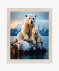 Poster Eisbären Auf Eis