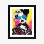 Poster Explosion Von Schönheit Und Farben – Frau Mit Sonnenbrille
