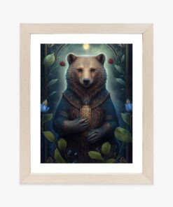 Poster Fantasy-Grafik Mit Einem Bären