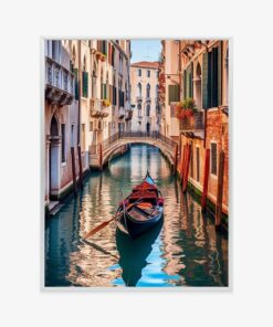 Poster Gondel Auf Einem Kanal In Venedig