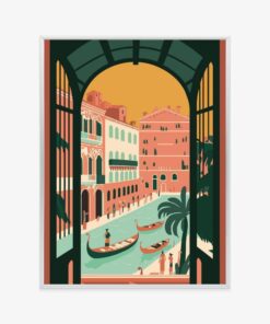 Poster Gondeln Auf Dem Canal Grande Von Venedig