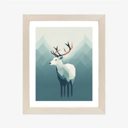 Poster Hirsch Im Skandinavischen Stil