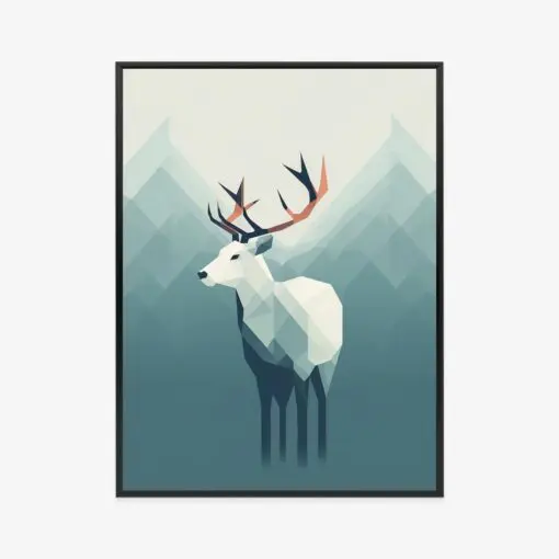 Poster Hirsch Im Skandinavischen Stil