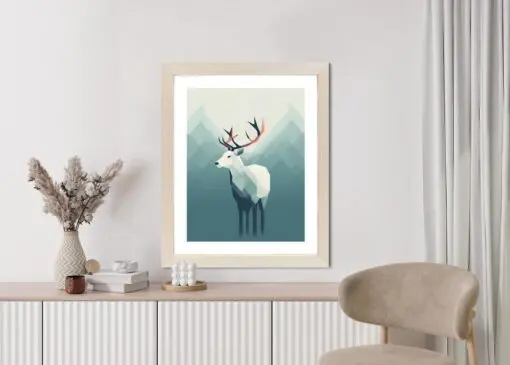 Poster Hirsch Im Skandinavischen Stil