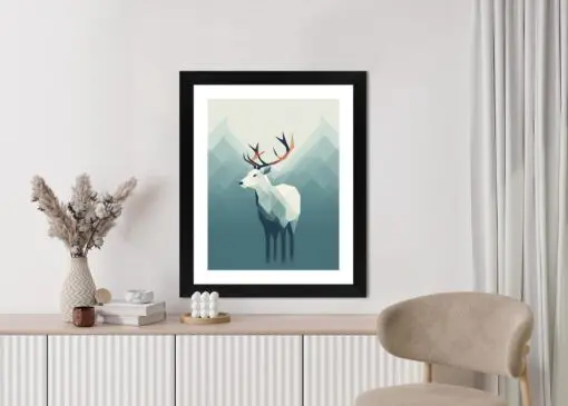 Poster Hirsch Im Skandinavischen Stil