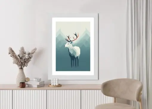 Poster Hirsch Im Skandinavischen Stil