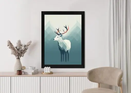 Poster Hirsch Im Skandinavischen Stil