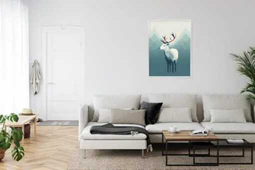 Poster Hirsch Im Skandinavischen Stil