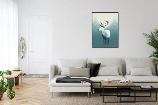 Poster Hirsch Im Skandinavischen Stil