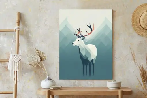 Poster Hirsch Im Skandinavischen Stil