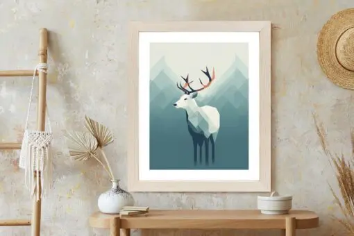 Poster Hirsch Im Skandinavischen Stil