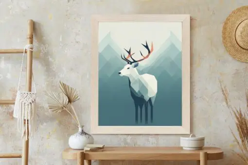 Poster Hirsch Im Skandinavischen Stil