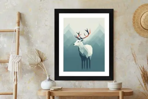 Poster Hirsch Im Skandinavischen Stil