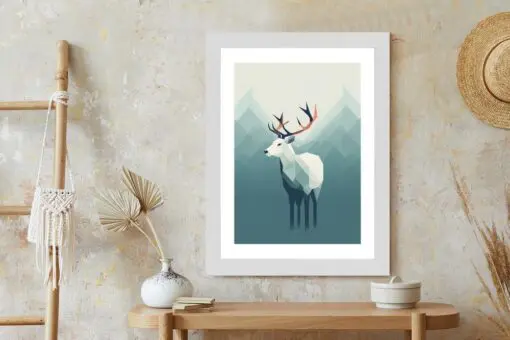 Poster Hirsch Im Skandinavischen Stil