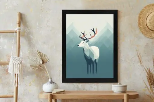 Poster Hirsch Im Skandinavischen Stil