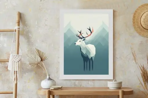 Poster Hirsch Im Skandinavischen Stil