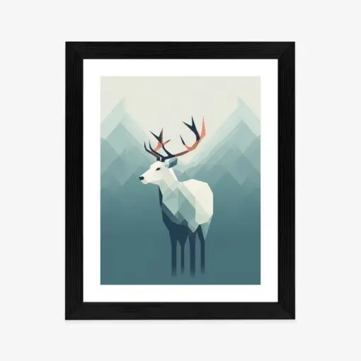 Poster Hirsch Im Skandinavischen Stil