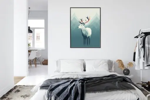 Poster Hirsch Im Skandinavischen Stil